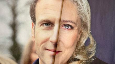 Emmanuel Macron und Marine Le Pen stehen sich schon wie 2017 in der Stichwahl gegenüber.