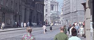 Straßenszene aus Charkiw Ende der Sechziger - aufgenommen von Alexander Gurzhy.