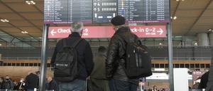 Am Vormittag ging's noch: Osterreisebetrieb am Flughafen Berlin-Brandenburg.