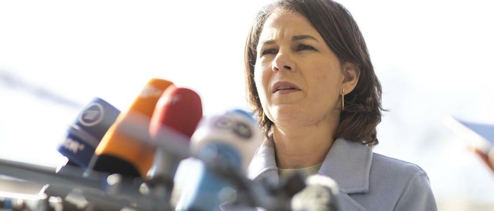 Bundesaussenministerin Annalena Baerbock beim Rat für Außenbeziehungen in Luxemburg.