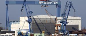 Die MV Werften hatten im Januar Insolvenz angemeldet.