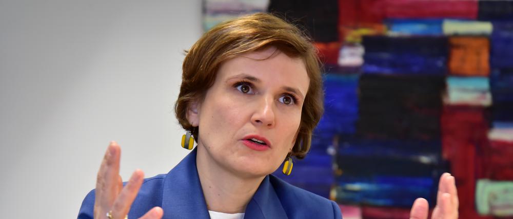 Katja Kipping (Linke) ist seit dem 21. Dezember 2021 Senatorin für Integration, Arbeit und Soziales.