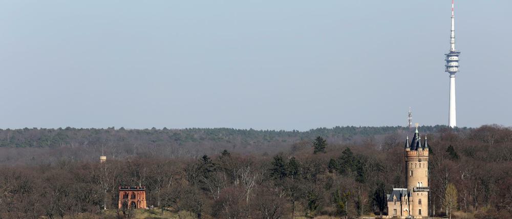 So ist der Turm auf dem Schäferberg von Potsdam aus zu sehen.