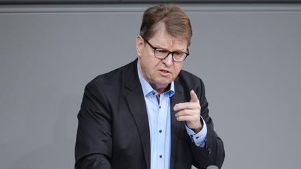 Ralf Stegner (SPD) bei einer Rede im Bundestag.