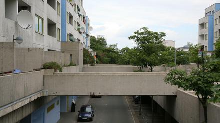 Die Highdeck-Siedlung in Berlin-Neukölln.