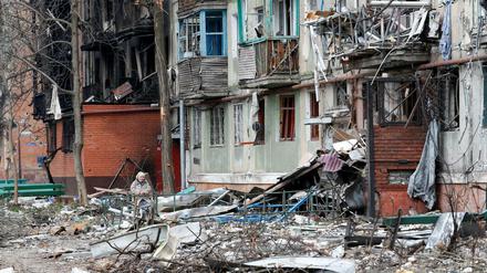 In den Straßen von Mariupol.