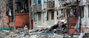 In den Straßen von Mariupol.