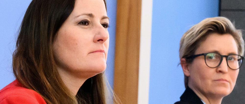 Janine Wissler und Susanne Hennig-Wellsow waren die erste weibliche Parteispitze bei der Linken.