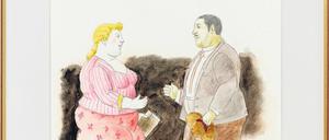 „Stil ist die Signatur des Künstlers.“ Boteros sind stets wiedererkennbar. 2021 schuf er das Aquarell „The Meeting“.