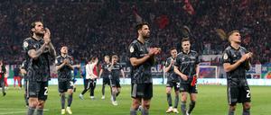 Die große Leere. Nach der tollen Leistung in Leipzig hatten die Spieler des 1. FC Union an dem späten K.o. schwer zu knabbern.