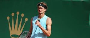 Läuft bei ihm. Alexander Zverev in Monte Carlo. 