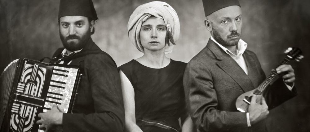 Daniel Kahn, Marina Frenk und Yuriy Gurzhy (von links) sind The Disorientalists.