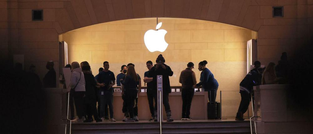 Angestellte des Apple Stores im Grand Central Terminal in New York wollen eine Gewerkschaft gründen.