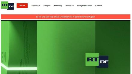 Auch am 19. April 2022 war RT DE auf Sendung - entgegen den Feststellungen der Medienwächter.