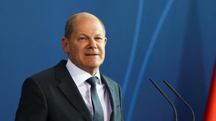 Der Bundeskanzler Olaf Scholz (SPD).