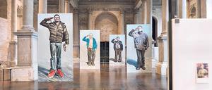 Eine Arbeit der Künstlerin Lesia Khomenko in der Ausstellung des Kiewer Pinchuk Art Center.
