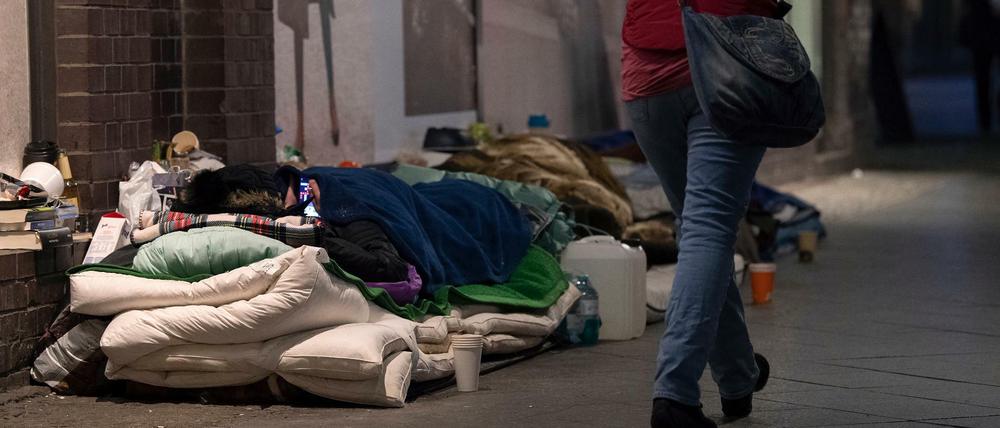 Gut 84 Prozent der Notschlafplätze in der Kältehilfe waren letzten Winter belegt.