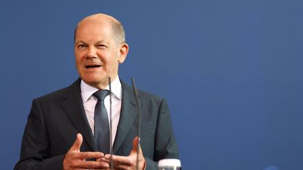 Bundeskanzler Olaf Scholz (SPD) 