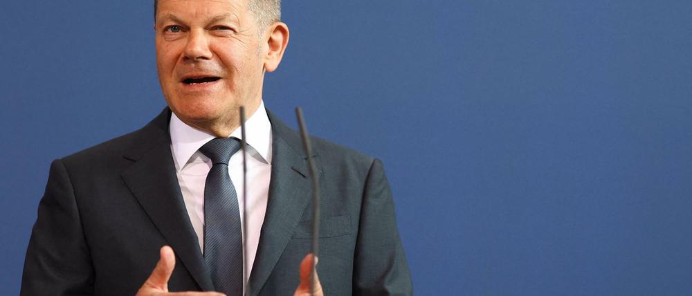 Bundeskanzler Olaf Scholz (SPD)