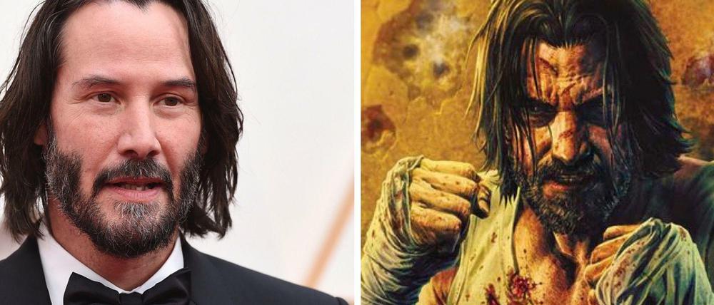 Keanu im Doppelpack: Der Hollywoodstar und sein Comic-Alter-Ego.