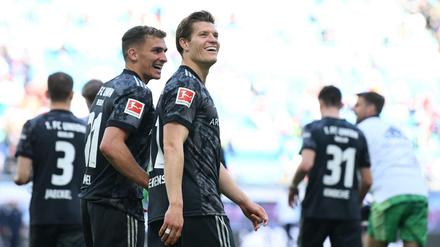 Glückliche Gesichter beim 1. FC Union.