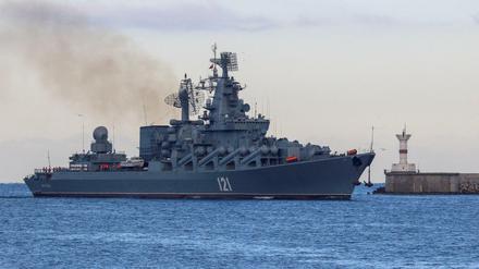 Das russische Kriegsschiff „Moskwa“ (Archivbild).