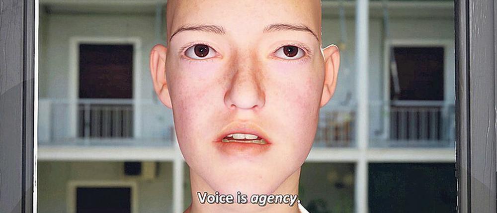 Stimme mit Gesicht. Der Avatar aus Kyriaki Gonis Video.