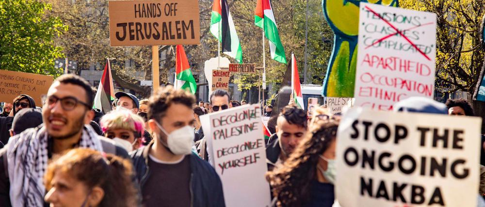 Mehrere hundert demonstrierten am Wochenende in Berlin.