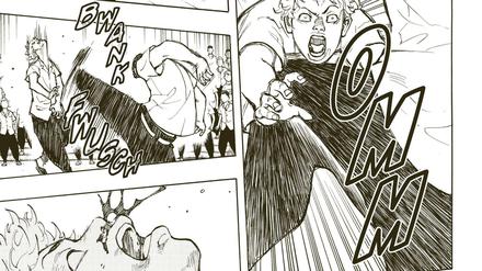 Faust auf Faust: Eine Szene aus dem ersten Band von „Tokyo Revengers“.
