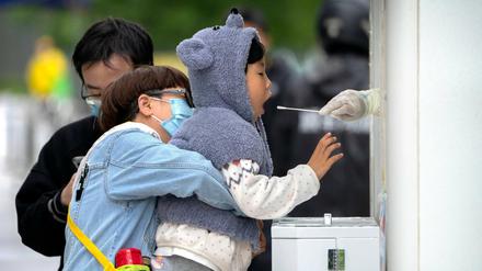 Coronavirus-Test in Peking 