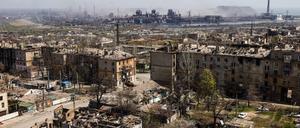 Blick auf Mariupol.