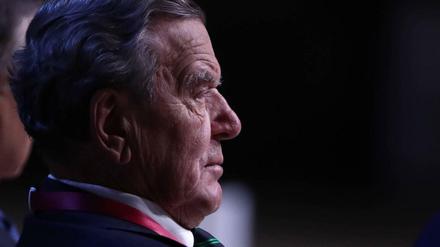 Gewohnt markant. Altkanzler Gerhard Schröder bei einem Russlandbesuch im Jahr 2021.