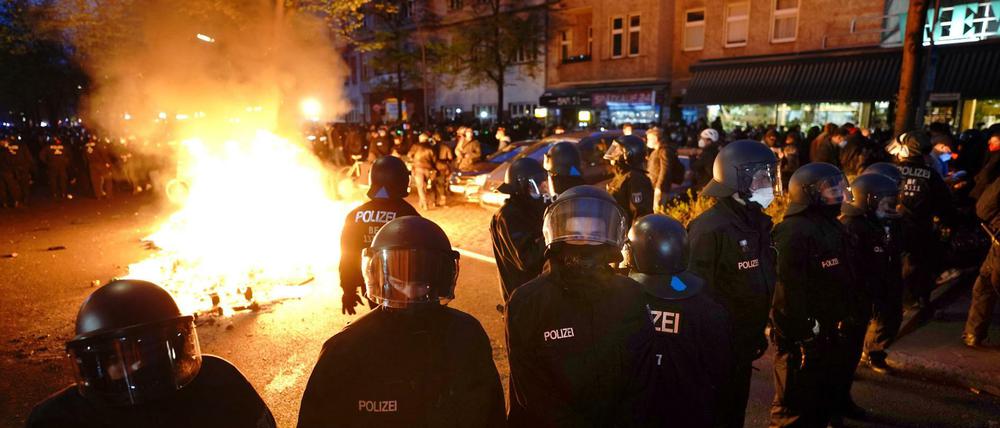 Etwa die Hälfte der am 1. Mai eingesetzten Polizisten soll aus anderen Bundesländern und von der Bundespolizei kommen.