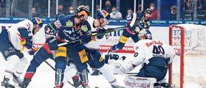 Mächtig was los. Die Eisbären entwickelten anfangs viel Offensivpower, waren diesmal hinten aber selbst anfällig. 
