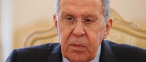 Sergej Lawrow hatte mit seinen Nazi-Vergleichen internationale Kritik auf sich gezogen.