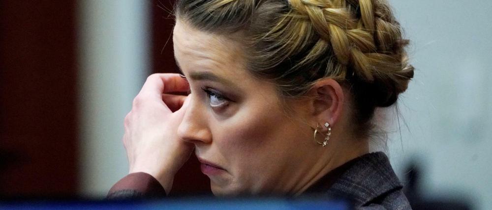 Schauspielerin Amber Heard im Gerichtssaal.
