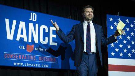 Trumps Kandidat: J.D. Vance siegt beim Vorwahlkampf in Ohio.