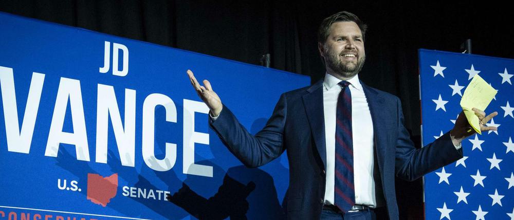 Trumps Kandidat: J.D. Vance siegt beim Vorwahlkampf in Ohio.