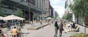 Verkehrssenatorin Bettina Jarasch möchte aus der Friedrichstraße noch einen Gang rausnehmen – und plant eine reine Fußgängerzone.