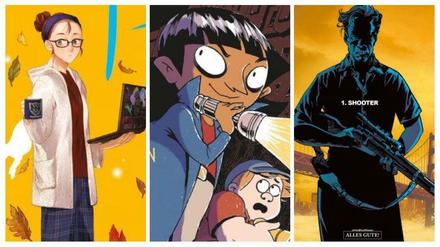 Die Titelfiguren von „Fangirl“, „Die geheimnisvollen Akten der Margo Maloo“ und „Wonderball“.