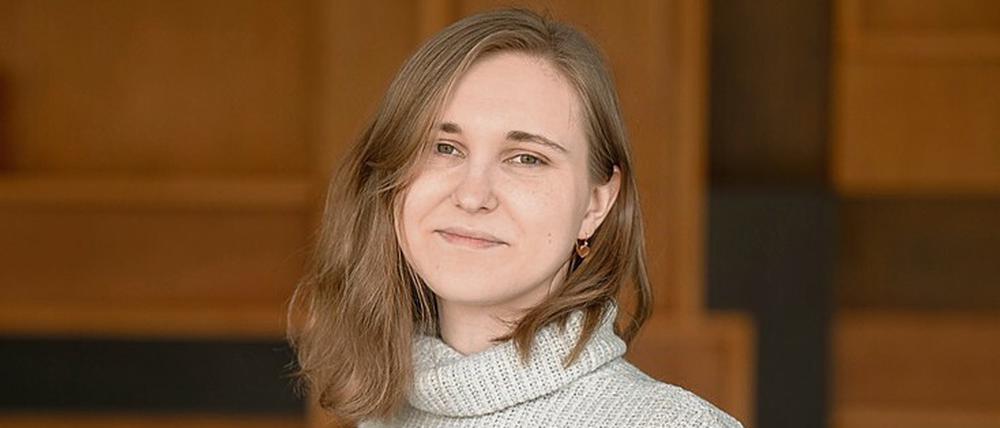 Unterstützt Ankommende. Die ukrainische Studentin Krystyna Krupko.