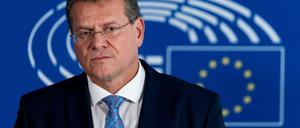 EU-Vizekommissionspräsident Maros Sefcovic 2019 in Brüssel. 