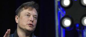 Elon Musk, Vorstandsvorsitzende von Tesla und SpaceX, spricht auf der Satellite Conference and Exhibition in Washington.