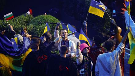Die ukrainische Band Kalush Orchestra gilt bei den Buchmachern als Favorit auf den Gesamtsieg beim ESC 2022.