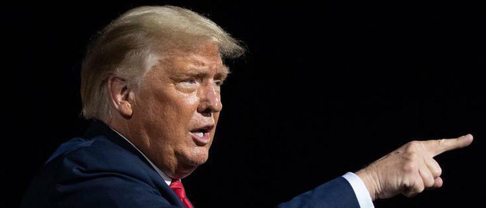 Der ehemalige amerikanische Präsident Donald Trump im Oktober 2020.