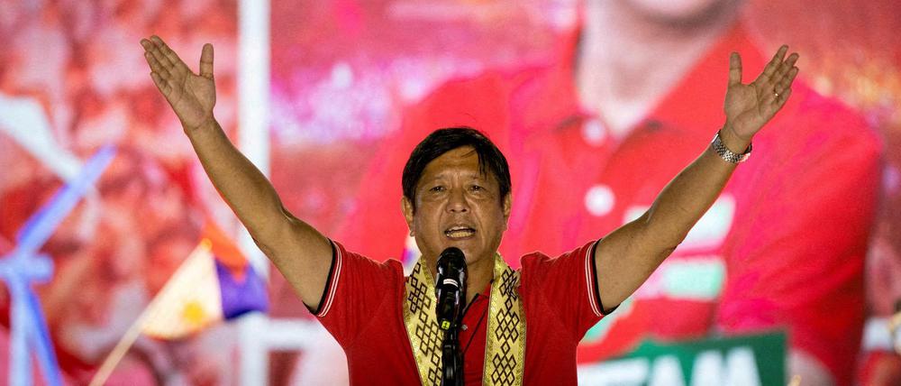Ferdinand „Bongbong“ Marcos Jr., Sohn des Diktators Ferdinand Marcos, im April im Wahlkampf
