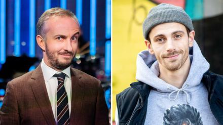 Im Visier von Jan Böhmermann (li.): Fynn Kliemann, Webdesigner, Youtuber, Musiker und Songwriter.