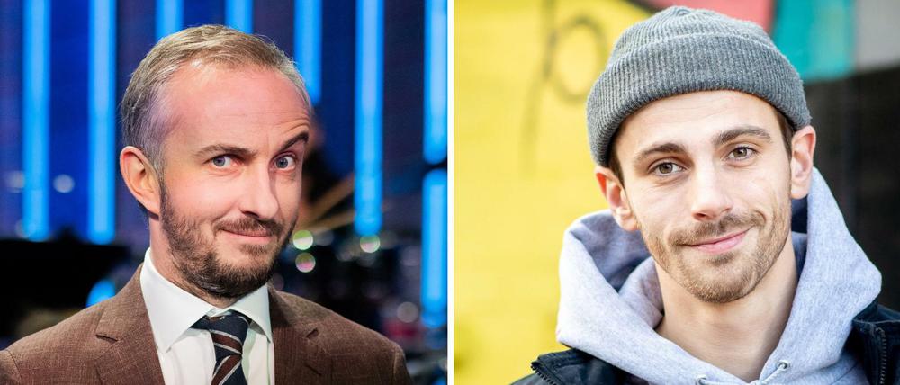 Im Visier von Jan Böhmermann (li.): Fynn Kliemann, Webdesigner, Youtuber, Musiker und Songwriter.