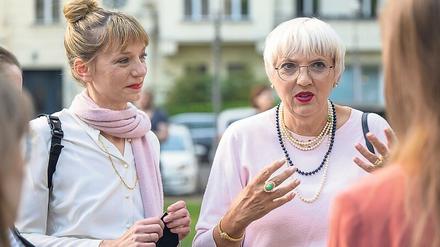 Yvonne Büdenhölzer und Claudia Roth. 