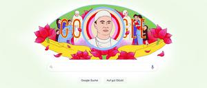 Screenshot des aktuellen Google Doodles mit Tôn Thất Tùng.